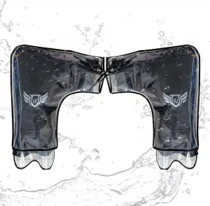 Перчатки на руль мотоцикла, нарукавники для руля снегохода, перчатки для квадроцикла, водонепроницаемые, мотоциклетные перчатки, перчатки на руль снегохода, ветрозащитные перчатки для езды, утолщенные перчатки на руль, Black