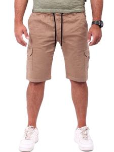 Тканевые шорты RESLAD Shorts kurze Cargo-Shorts, бежевый