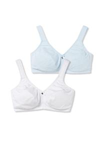 Поддерживающие бюстгальтеры без косточек в двойной упаковке Sheego, белый
