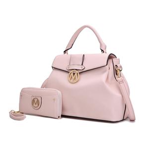 Сумка-сатчел Aurora с кошельком на запястье от Mia K MKF Collection By Mia K., Blush