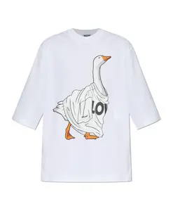 Футболка с принтом Moschino, белый