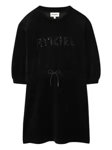 Платье со стразами SONIA RYKIEL ENFANT, черный