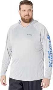 Толстовка Big & Tall Terminal Tackle Columbia, цвет Vivid Blue/Cool Grey Logo