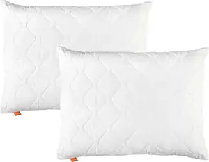 Подушка 70 х 90 см, комплект из 2 штук, наволочка, 100% микрофибра, подходит для аллергиков, спальная Basic 100 sleepling