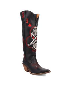 Женские кожаные сапоги King Of Clubs Dingo, Black