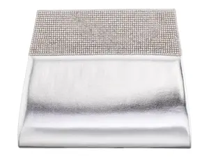 Клатч Nina Angela, серебристый металлик