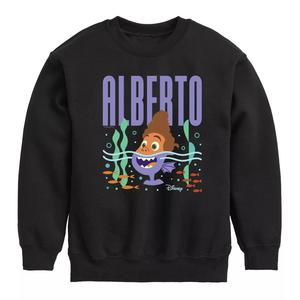 Флисовая толстовка с изображением получеловека, полуморского монстра для мальчиков 8–20 лет Disney Luca Licensed Character, черный