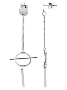 Adeliás Женские серьги - Серьги-гвоздики из нержавеющей стали серебристого цвета