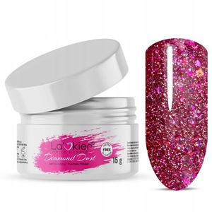 La'kier Nail Builder Gel UV LED 15 г Tixotropia DIAMOND DUST FUCHSIA
