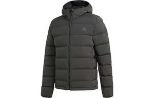 Пуховик Adidas Helionic Down, оливковый