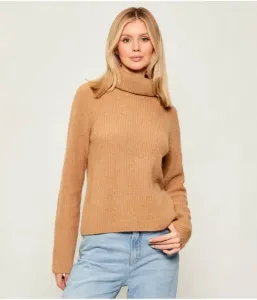 Шерстяная водолазка C_Falodina regular fit Boss Orange, коричневый