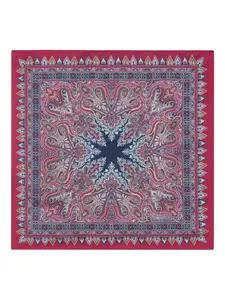 Шелковый платок-паше с принтом пейсли Etro, красный