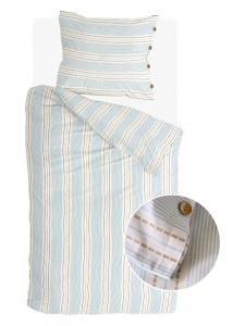 Комплект постельного белья Striped Harmony светло-голубого цвета Walra, 200x220 см