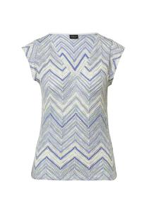 Футболка с V-образным вырезом S.Oliver Black Label, синий