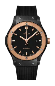 Часы Hublot Classic fusion ceramic king gold с розовым золотом 42 мм