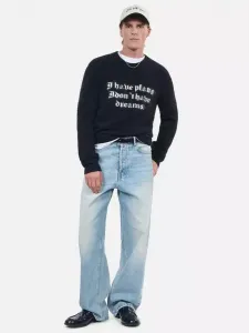 Джемпер THE KOOPLES Alpaca Blend Crew Neck, цвет black/white