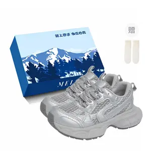 Массивные кроссовки женские Fawn Miri, White-Exclusive Shoe Box-Includes Socks