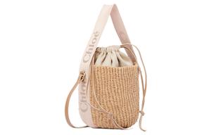 Chloe Сумка-корзинка из телячьей кожи, Сумка через плечо, Кроссбоди, Маленькая женская сумка телесно-розовый Chloé