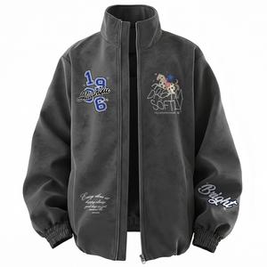 Куртка Unisex Stand Collar Thickened HUANQIU, темно-серый