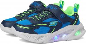 Кроссовки SKECHERS KIDS Meteor-lights 401497L, цвет Navy/Lime