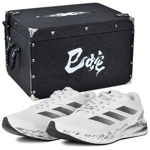 Adidas Дурамо RC Беговые кроссовки Унисекс Низкие Черно-белые Облачная Тень Простой стиль Коробка 3, цвет Cloud Shadow Plain Style Box 3