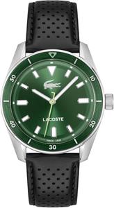 Lacoste Boston мужские часы 3H Quartz, нержавеющая сталь - современный, классический хронометр - подарок для него, 39 мм, Black-Green