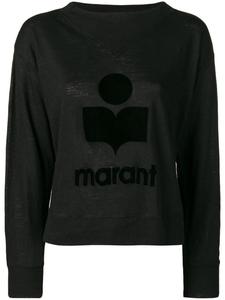 Джемпер с логотипом в тон MARANT ÉTOILE, черный