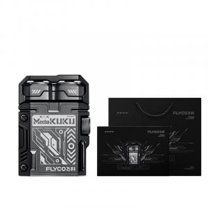 Бритва F001 поворотного типа, 3D плавающая дуга, двойное кольцо, сетка, интеллектуальная защита от застревания, металлический двойной магнитный защитный чехол Flyco, f001 cool черный box