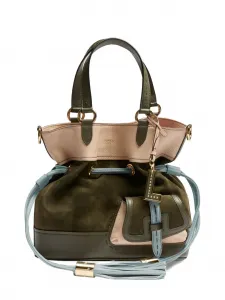 Сумка-ведро Premier Flirt из замши Lancel, зеленый