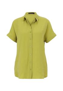 Блузка с застежкой-молнией и воротником Betty Barclay, зеленый