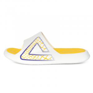 PEAK Тапочки-слайды унисекс белые желтые
