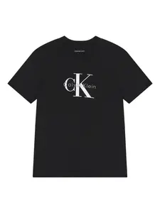 Футболка с логотипом Calvin Klein Kids, черный