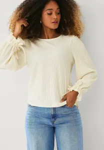 Блузка с краваттен и ден маншеттен Ellos Collection, Vanille Weiß