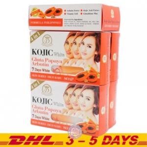 Мыло Kojic White Papaya Arbutin Soap 4 in 1 by Natural Soap 160g