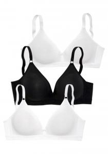Обычный бюстгальтер PETITE FLEUR, черный/белый