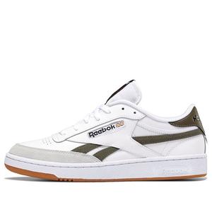 Кеды Reebok Club C Revenge 'White Army Green', зеленый