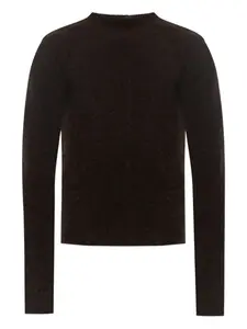 Шерстяной свитер с высоким воротником Rick Owens, черный