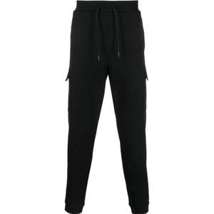 EA7 Вязаные спортивные штаны Мужские Черные EMPORIO ARMANI