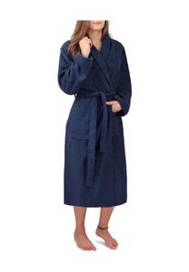 Женский халат премиум класса базовый Normani, морской