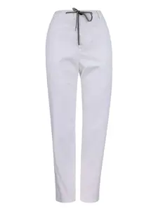 Брюки с кулиской и карманами Eleventy, белый