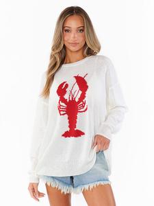 Свитер Woodsy Show Me Your Mumu, цвет lobster knit
