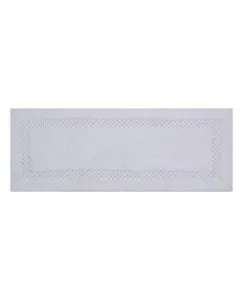 Стильный коврик для ванной, 53 x 137 см Home Weavers, белый