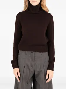Свитер с воротником-стойкой Reese Société Anonyme, коричневый