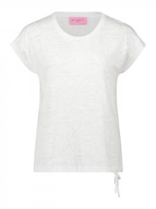 Текстурированная рубашка с завязками белого цвета Betty Barclay