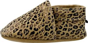 Детские кожаные обувь iEvolve, мягкие ходунки, пинетки-мокасины для малышей, Leopard