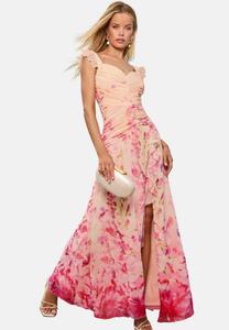 Платье макси PETITE FIT - FLORAL PRINTED FRILL SLEEVE Lipsy, бежевый