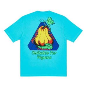Футболка PALACE Nein Cheese Nein Egg T-Shirt Blue Back Printing Short Sleeve Unisex, синий