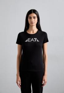 Футболка EA7 Emporio Armani Print T-shirt, Black Beauty/Black