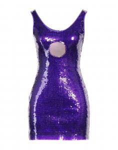 Мини-платье David Koma, фиолетовый