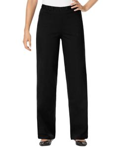 Женские джинсы Within Fineline Stretch Denim Wide-Leg Pull-On Woman Within, Black